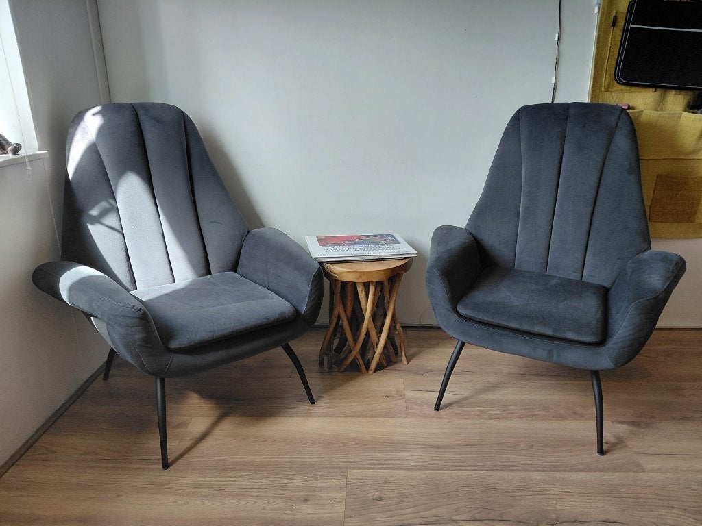 Vintage fauteuil., Ophalen, 75 tot 100 cm, Zo goed als nieuw, Stof