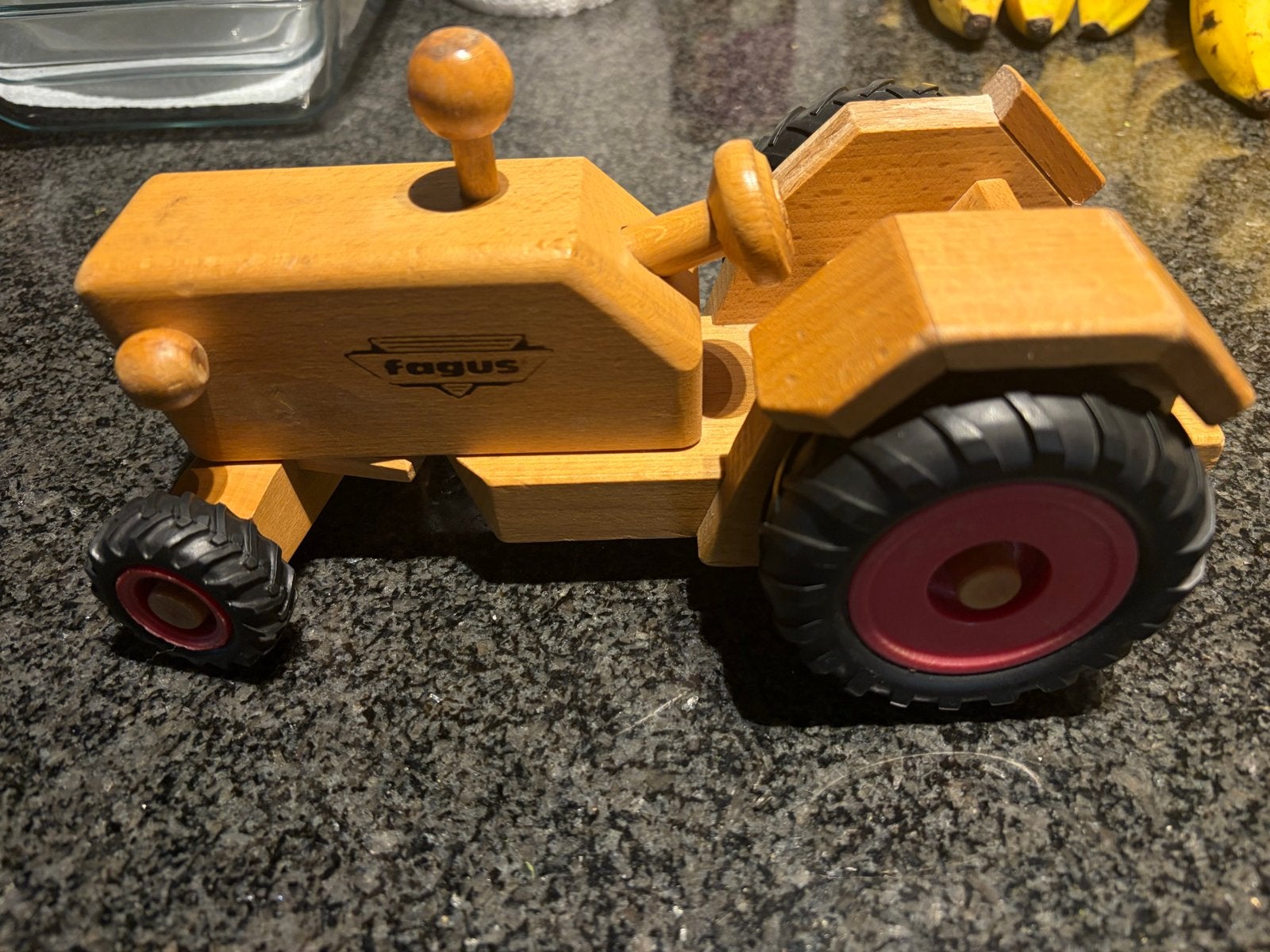 Fagus houten tractor met beschadiging, Ophalen of Verzenden, Gebruikt, Jongen of Meisje