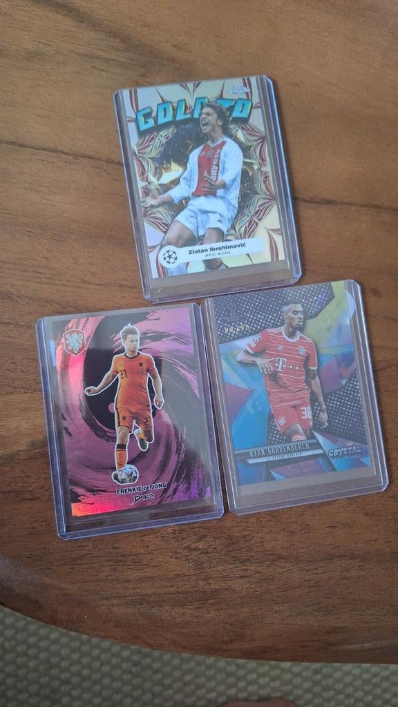 Voetbal Spelerskaarten: Ibrahimović, De Jong, Gravenberch, Verzenden, Zo goed als nieuw, Buitenlandse clubs, Spelerskaart