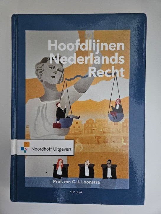 Hoofdlijnen Nederlands Recht - 13e druk, Zo goed als nieuw, Prof. mr. C.J. Loonstra, Gamma, HBO