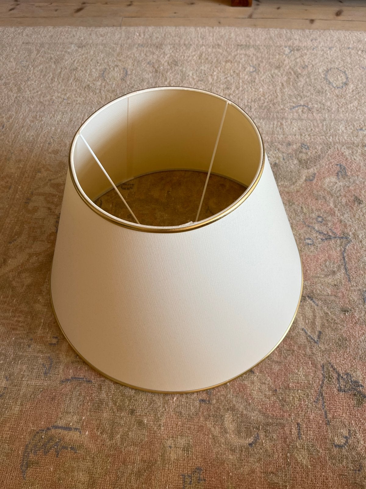Crèmekleurige lampenkap van kunststof - Ø45cm, Ophalen, Gebruikt, Overige typen, Rond