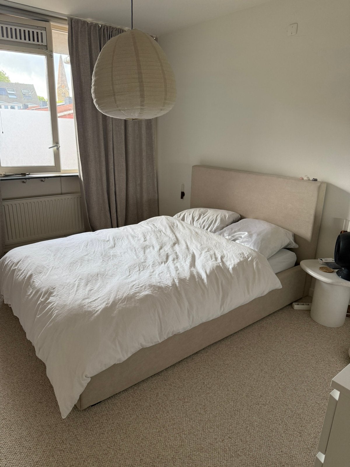 Wehkamp home bed Agnes 140x200 zand, Huis en Inrichting, Slaapkamer | Complete slaapkamers, Ophalen, Zo goed als nieuw, Tweepersoons