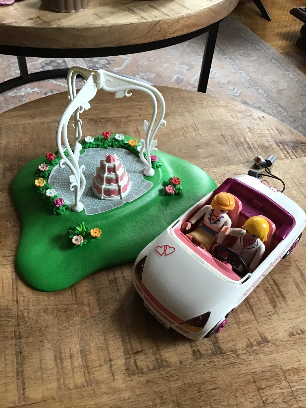 Playmobil trouwauto en trouwspulletjes, Ophalen of Verzenden