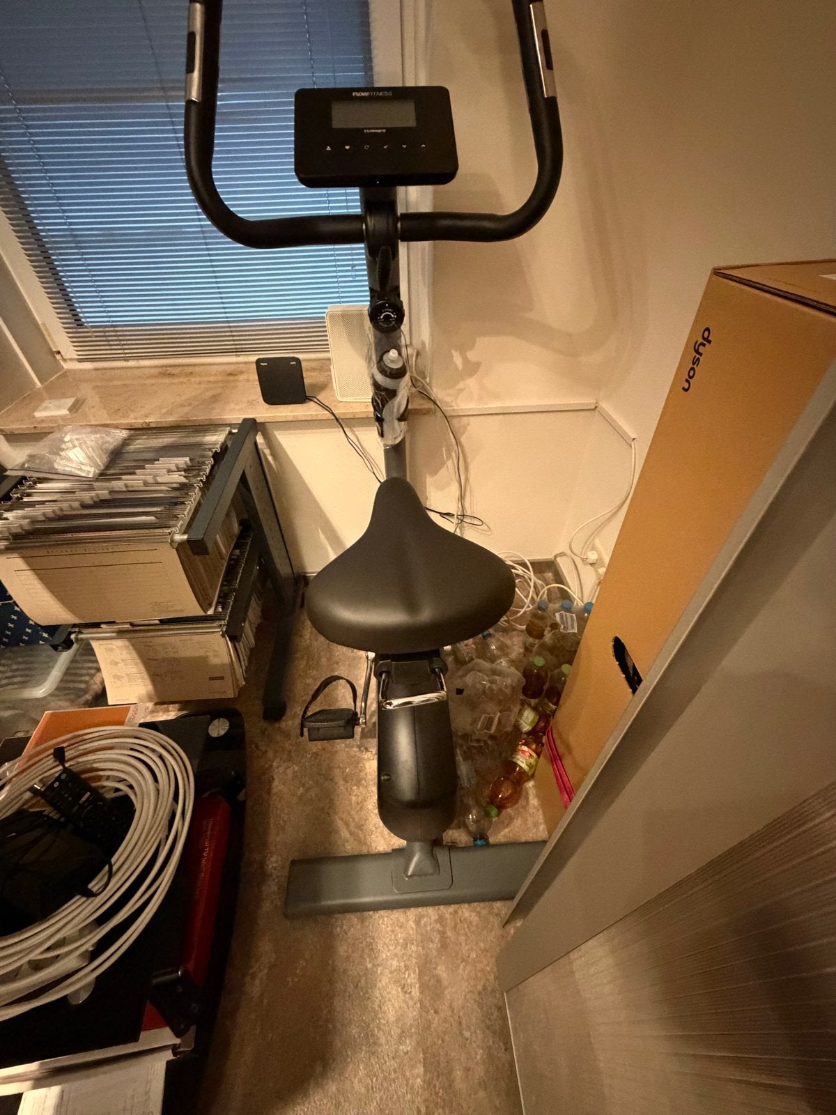 Flow Fitness Turner Hometrainer Hometrainer, Ophalen, Zo goed als nieuw, Metaal, Benen