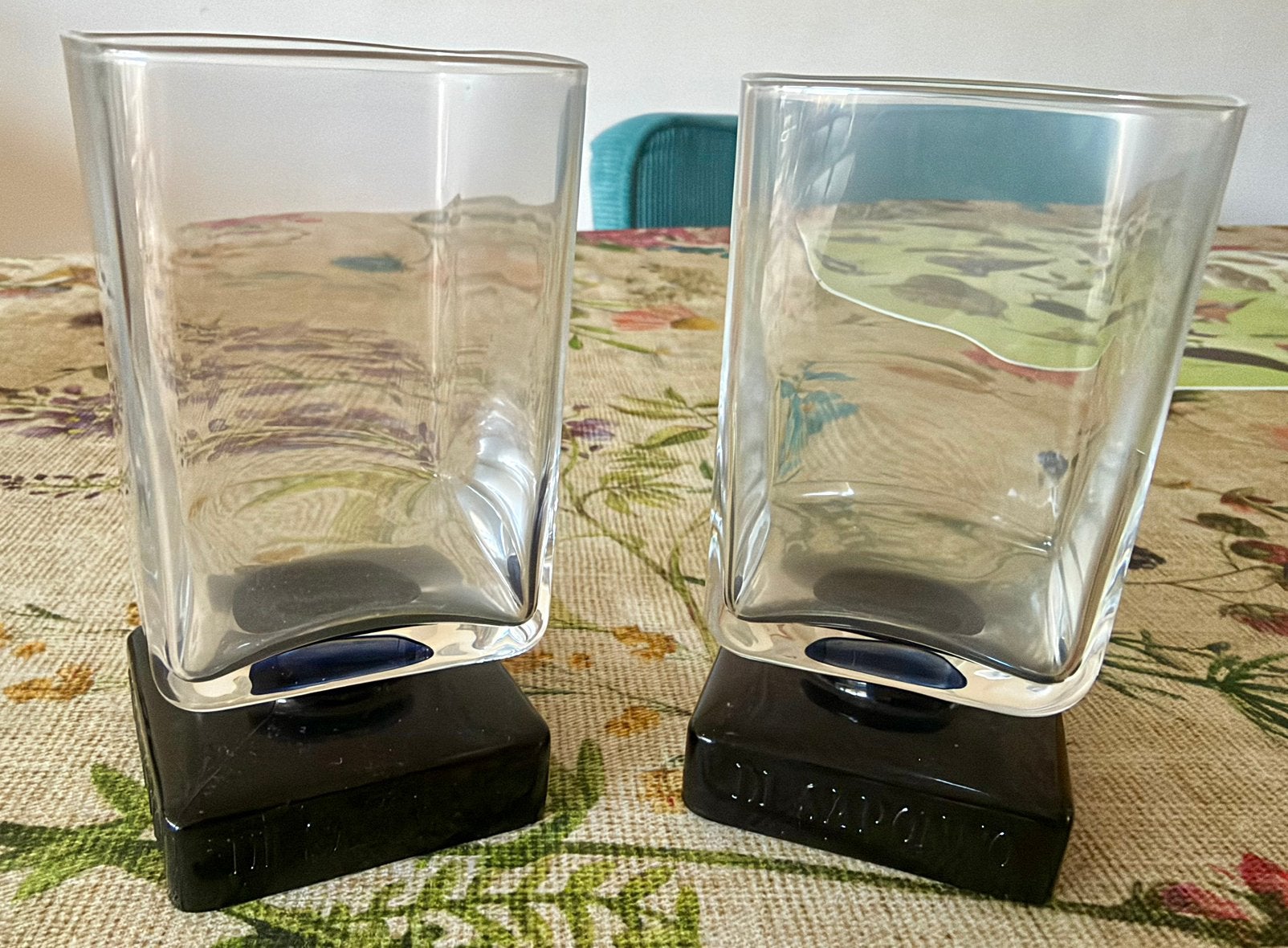 Di Saronno cocktail glazen vintage - 2 stuks, Ophalen of Verzenden, Gebruikt, Borrel- of Shotglas