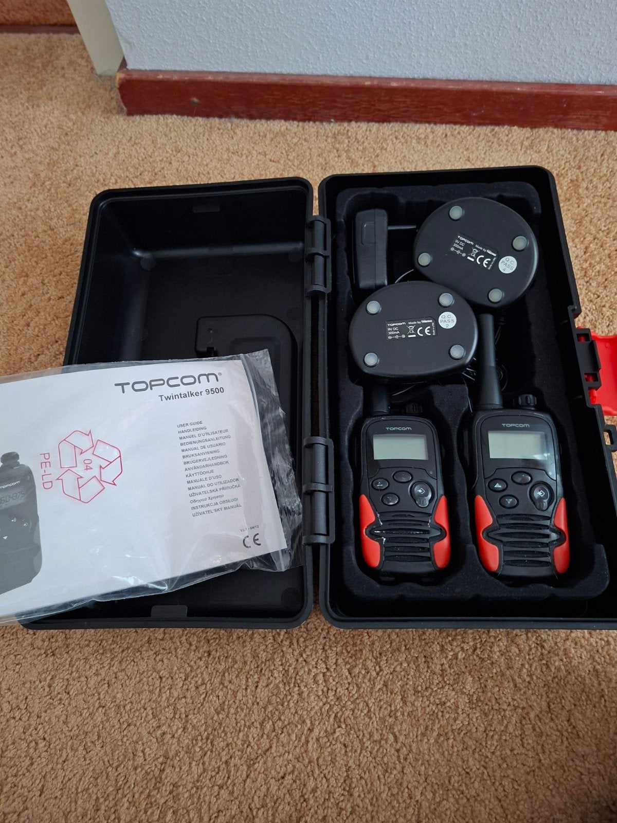 Topcom Twintalker 9500 Portofoon Set - Zo goed als nieuw, Ophalen of Verzenden