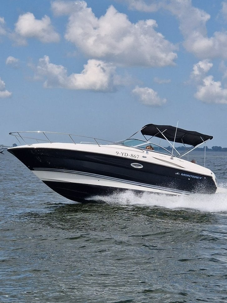 Monterey 275 sportcruiser 2008 eventueel met trailer, Watersport en Boten, Speedboten, 9 m, Gebruikt, 1.90 meter, Binnenboordmotor
