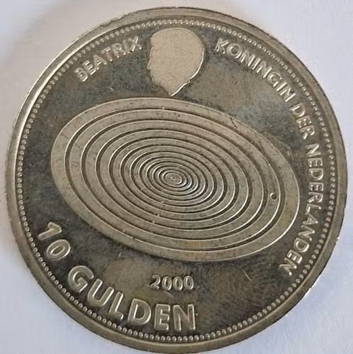 Zilveren 10 Gulden Millenium 1999/2000 – Beatrix Koningin GZ, Postzegels en Munten, Munten | Nederland, Koningin Beatrix, Zilver