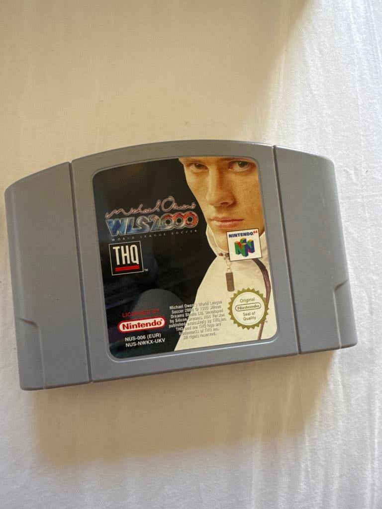 Michael Owen's WLS 2000 - Nintendo 64 (N64) Voetbalgame, Gebruikt, 2 spelers, Ophalen of Verzenden, Vanaf 3 jaar