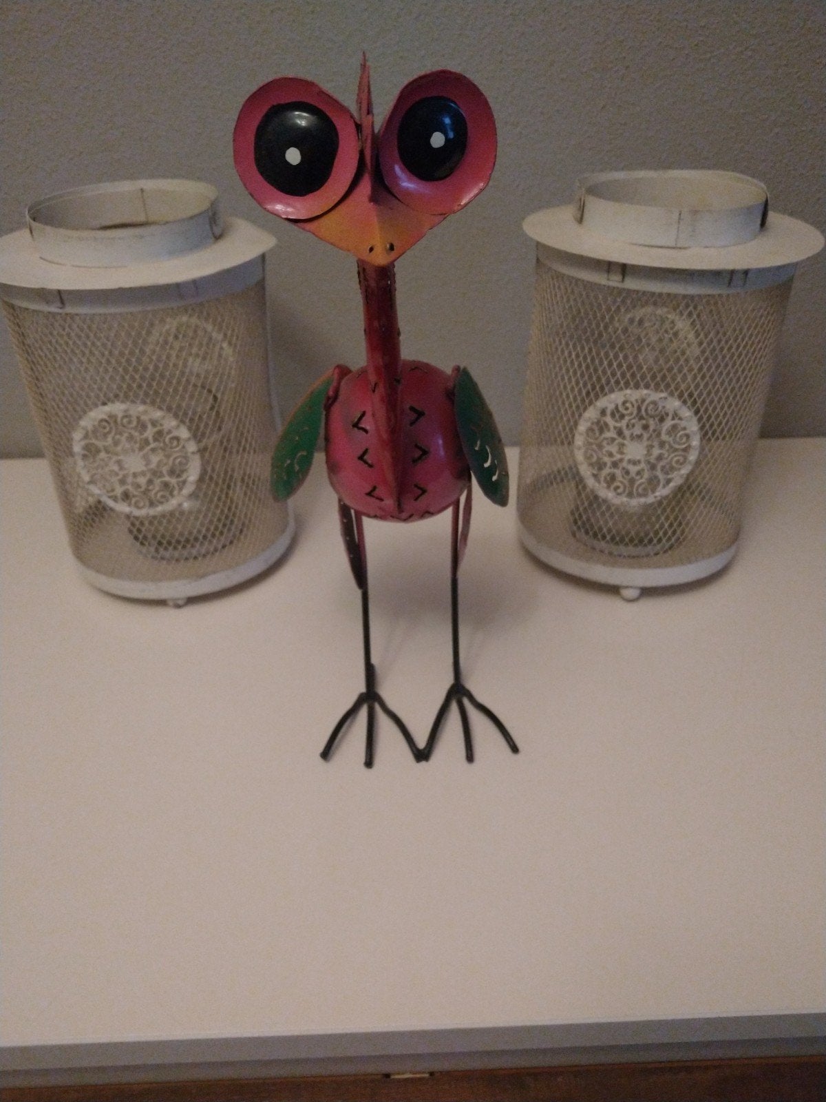 Decoratieve metalen kip/haan met grote ogen, Ophalen, Meerkleurig, Overige stijlen, Zo goed als nieuw