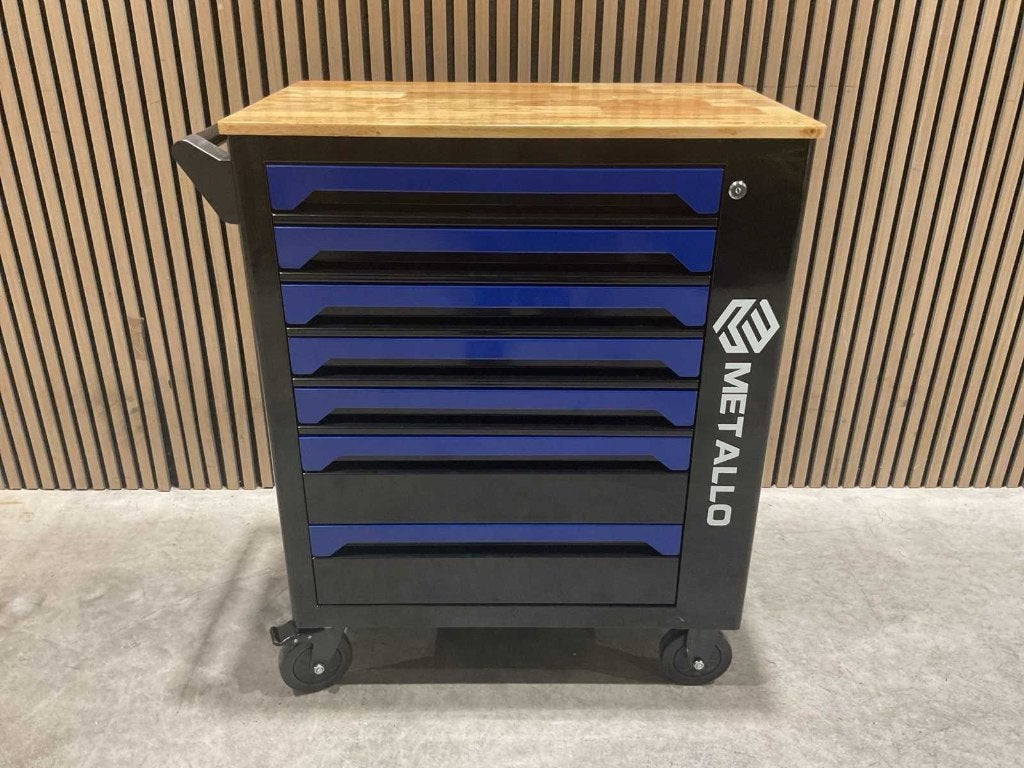 Metallo XXL META-7HS6G-Wood Roof Gereedschapswagen Gevuld‼️, Ophalen, Gevuld, Nieuw