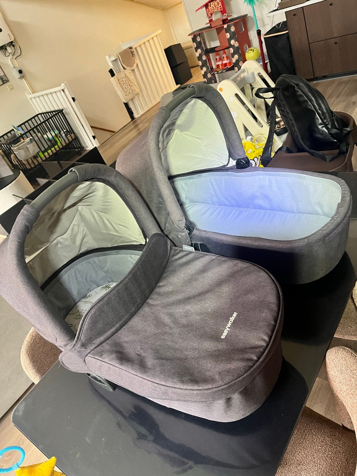 Easywalker Harvey kinderwagen met 2 reiswiegen, Gebruikt, Duowagen, Combiwagen, Ophalen