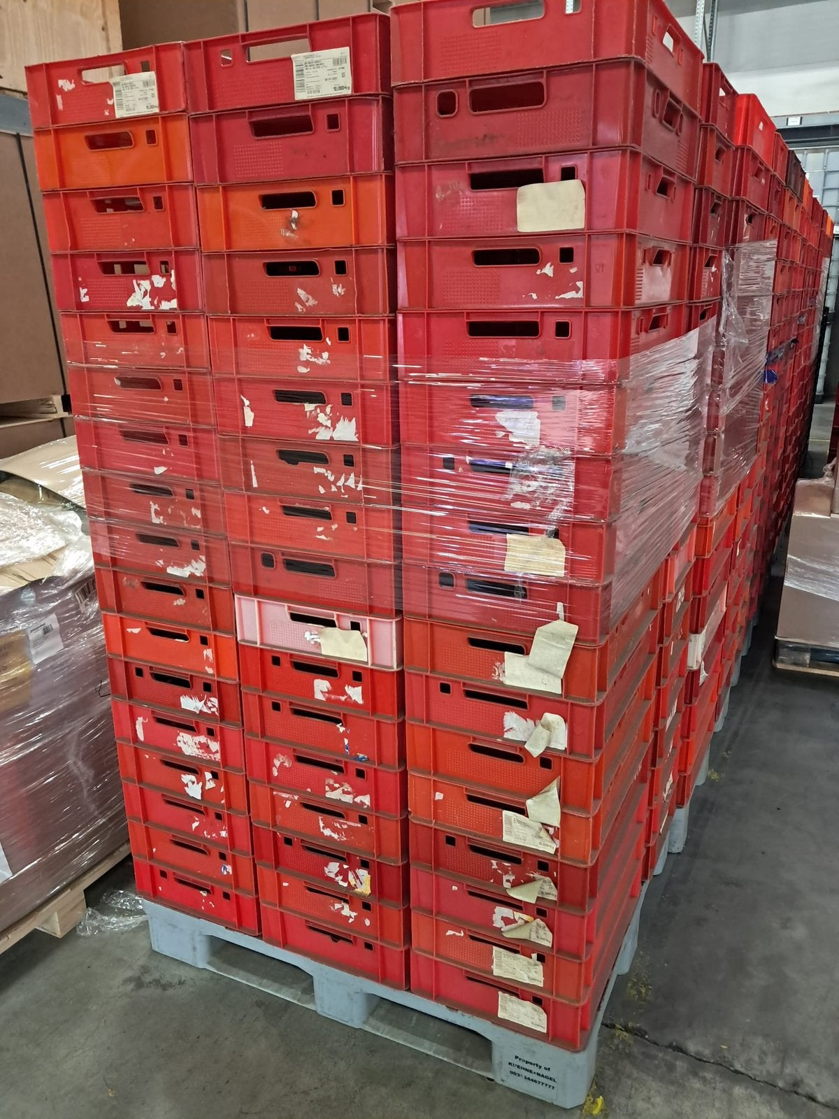 E2 en E1 vlees kratten, Ophalen, Gebruikt, 40 tot 60 cm, 50 tot 75 cm