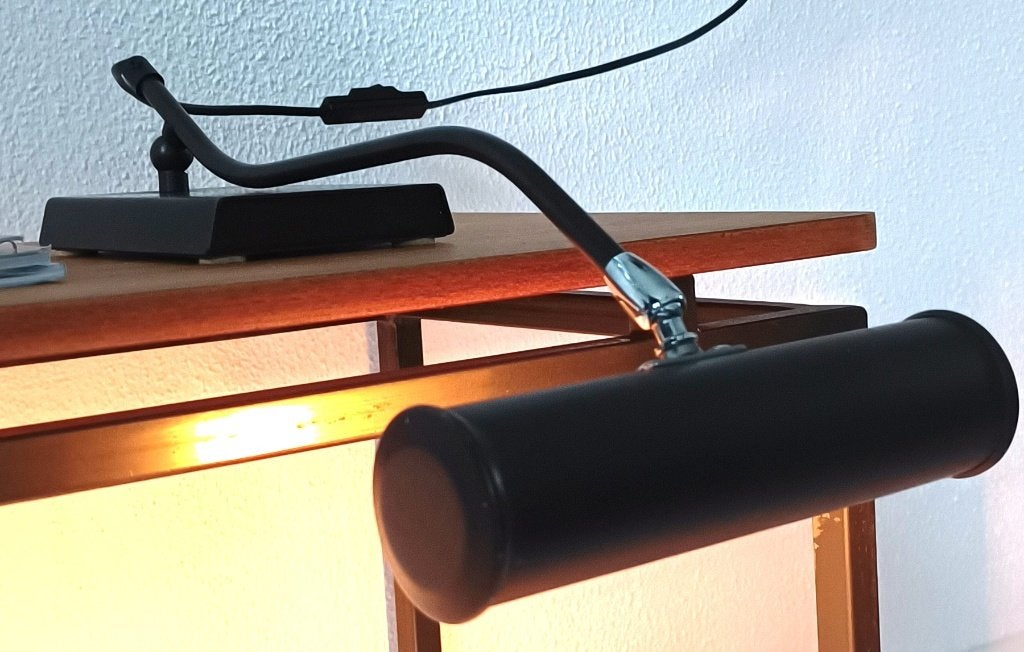 pianolamp -  bruine bankierslamp - leeslamp - notarislamp, Ophalen of Verzenden