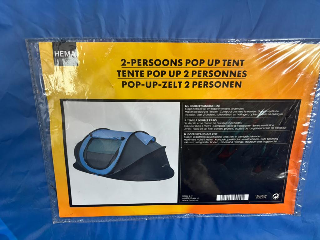 Pop up tent, Ophalen, Zo goed als nieuw, Tot en met 2