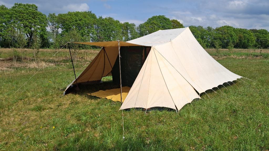De Waard Vergrote Zilvermeeuw met veel extra's (6 persoons), Caravans en Kamperen, Tenten, Ophalen, Gebruikt, Tot en met 6