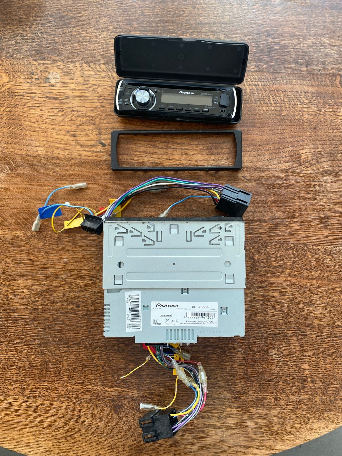 Pioneer autoradio, Ophalen, Gebruikt