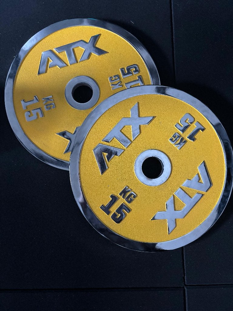 ATX Chrome Calibrated Steel Plates 2x15 kg – goed als nieuw, Ophalen, Zo goed als nieuw, Benen, Overige typen