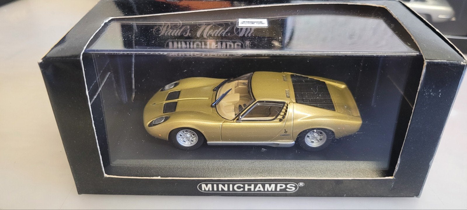 Minichamps Lamborghini Miura, Ophalen of Verzenden, Zo goed als nieuw, Auto, MiniChamps