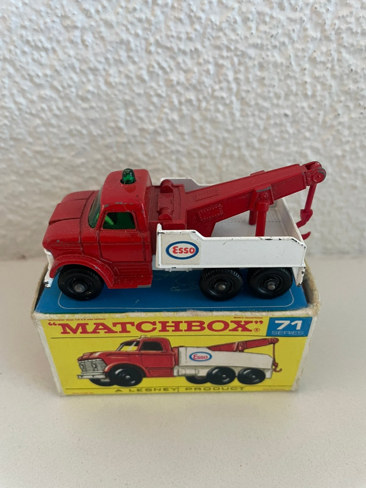 Originele Matchbox Lesney 1:87 wreck truck 71 + doosje, Ophalen of Verzenden, Nieuw, Bus of Vrachtwagen, Matchbox