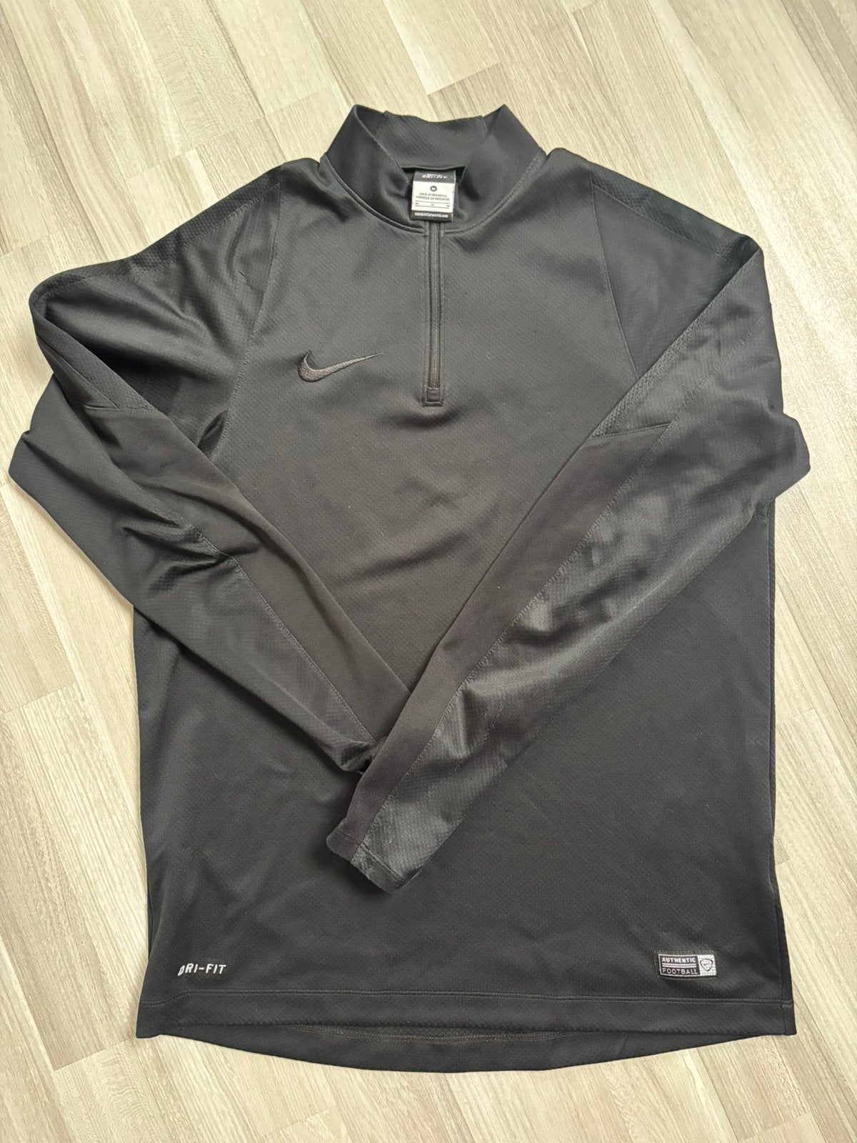 Nike dryfit sportvest, half zipper, maat m, Kleding | Dames, Sportkleding, Ophalen of Verzenden, Zo goed als nieuw, Zwart