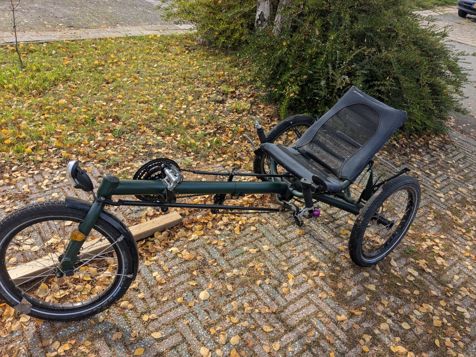 Hase Kettwiesel met verse poedercoating, Fietsen en Brommers, Gebruikt, Onderstuur, Schijfrem, Ophalen