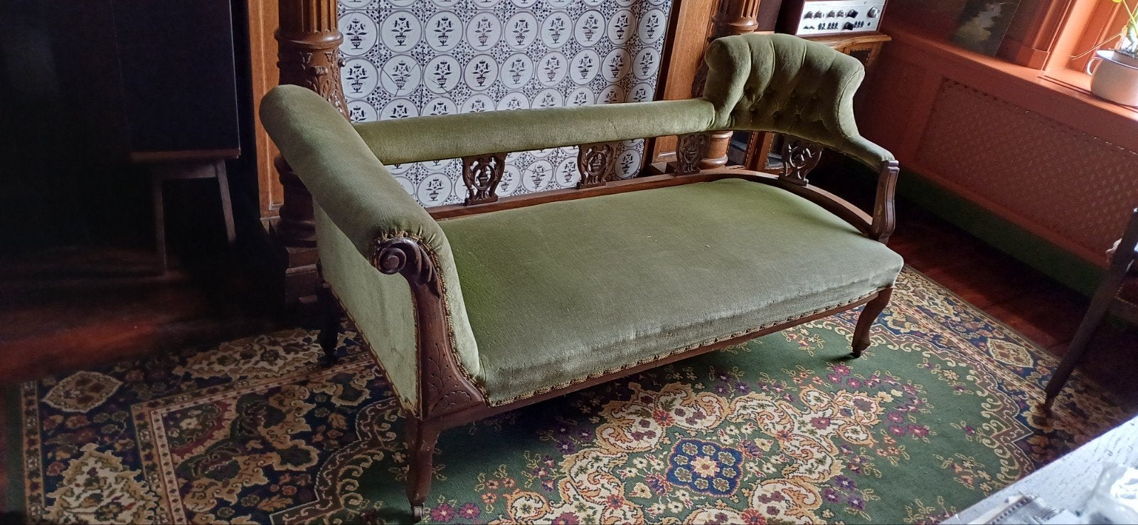 Antieke sofa, Ophalen