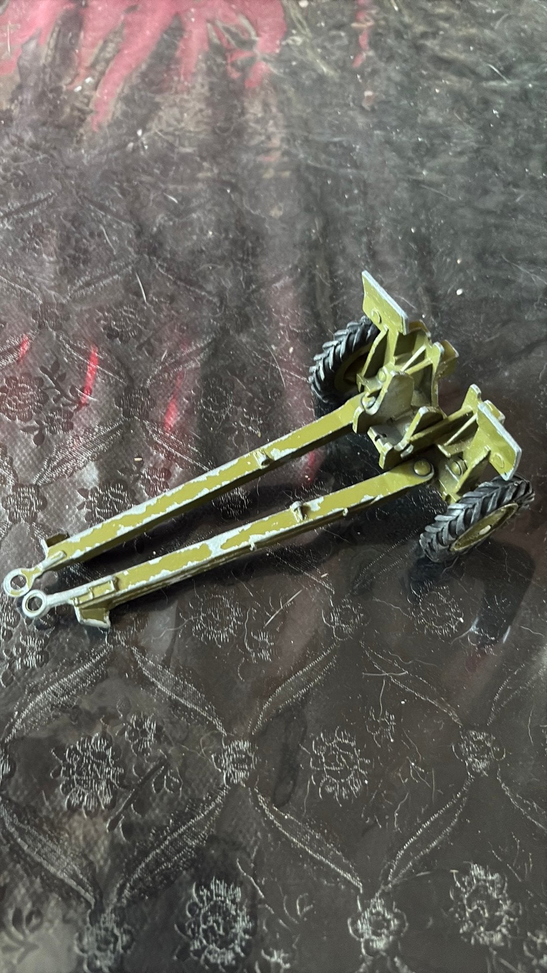 Dinky Toys 105 mm gun kar, Verzamelen, Ophalen of Verzenden, Gebruikt
