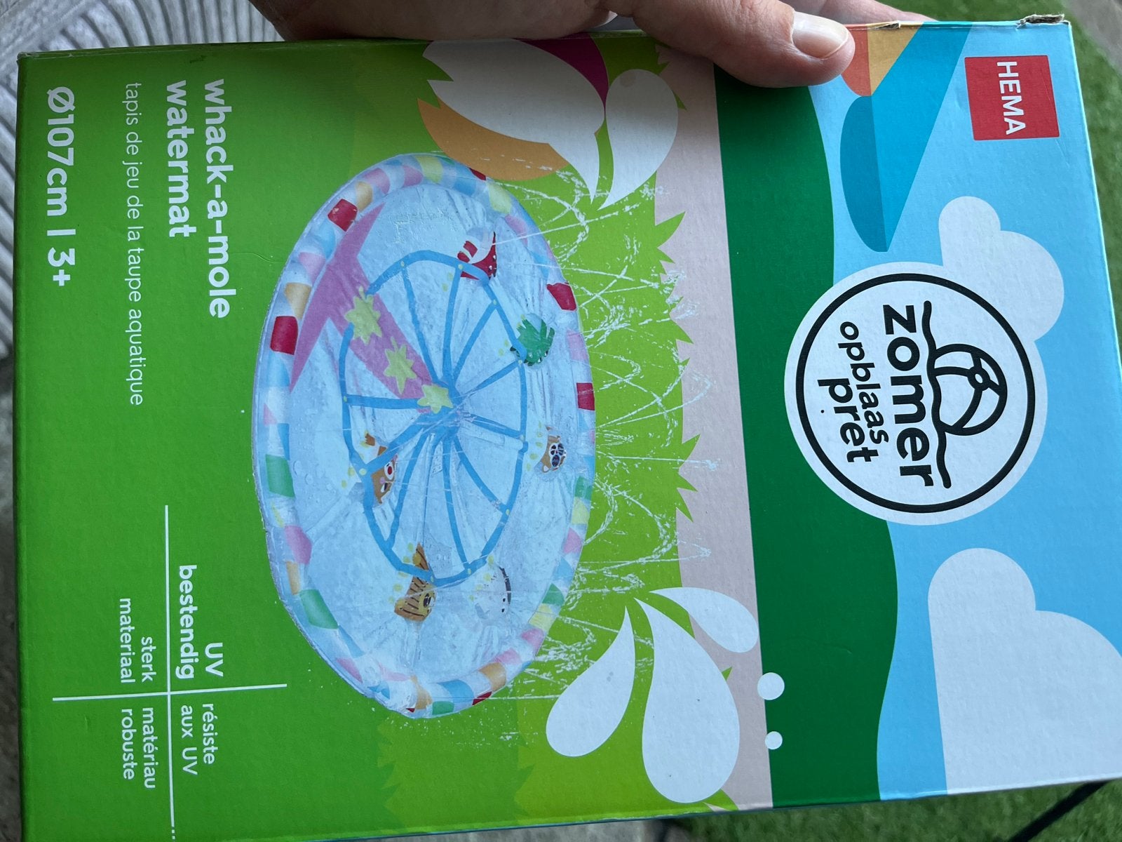 HEMA Whack-a-Mole Watermat Ø107cm - Zomer Opblaas Pret, Kinderen en Baby's, Speelgoed | Buiten | Opblaasfiguren, Ophalen, Nieuw