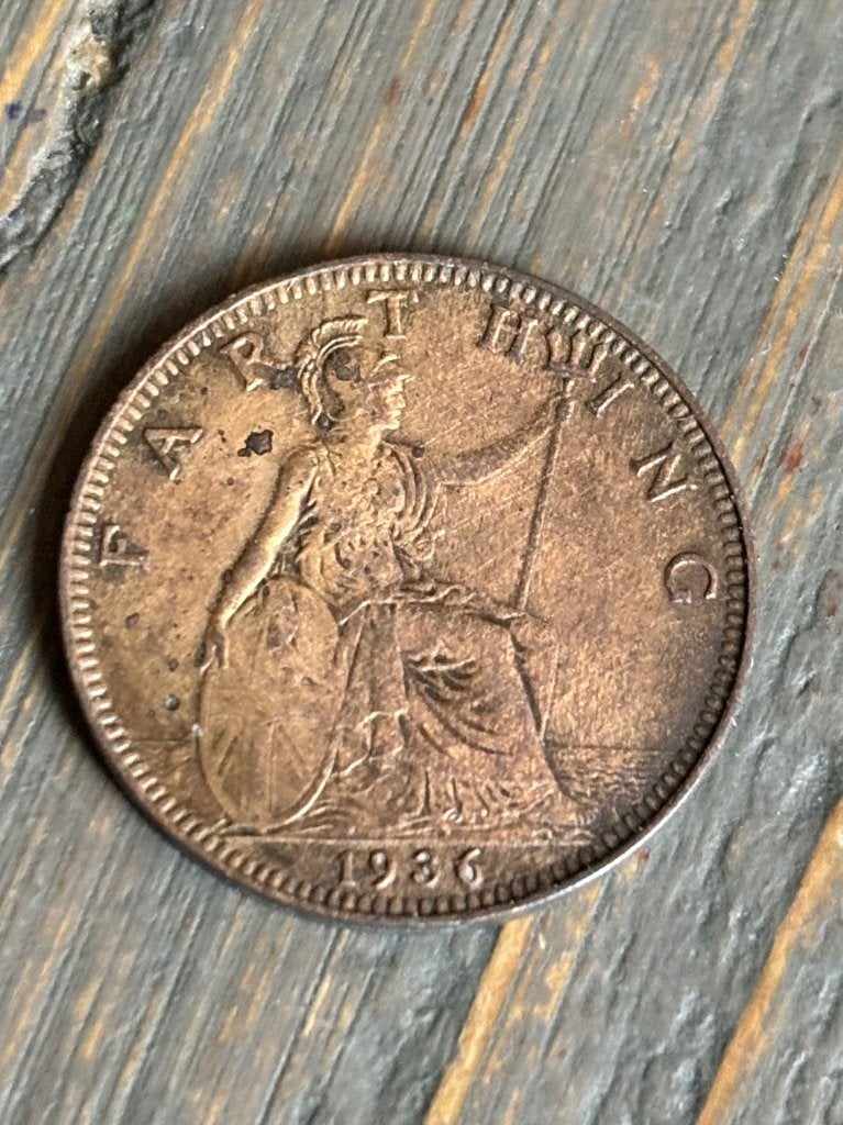 1 Farthing 1936 Engeland, Ophalen of Verzenden, Overige landen, Losse munt