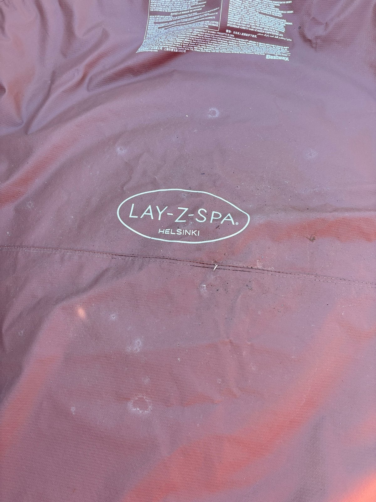 Bestway Lay-Z-Spa Helsinki afdekhoes / cover 180cm, Ophalen, Gebruikt, Afdekzeil, Opblaasbaar