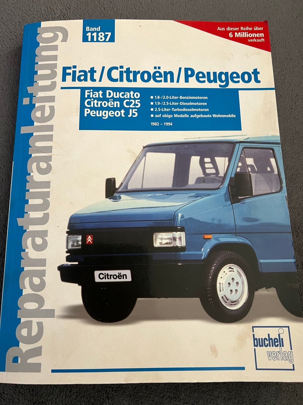 Reparatiehandleiding Fiat Ducato, Citroën C25, Peugeot J5 (D, Boeken, Auto's | Boeken, Ophalen of Verzenden, Gelezen, Citroën