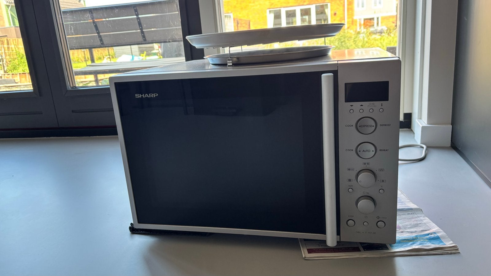 Sharp R-931 INW Combimagnetron, hetelucht, grillfunctie 40l, Witgoed en Apparatuur, Magnetrons, Ophalen, Combimagnetron, Gebruikt