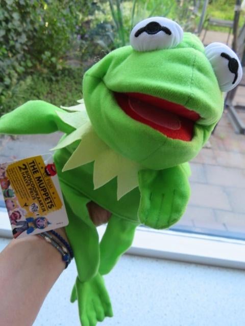 Handpop Kermit de Kikker The Muppets AH Mega poppenkastpop, Kikker, Groen, Albert Heijn, Nieuw