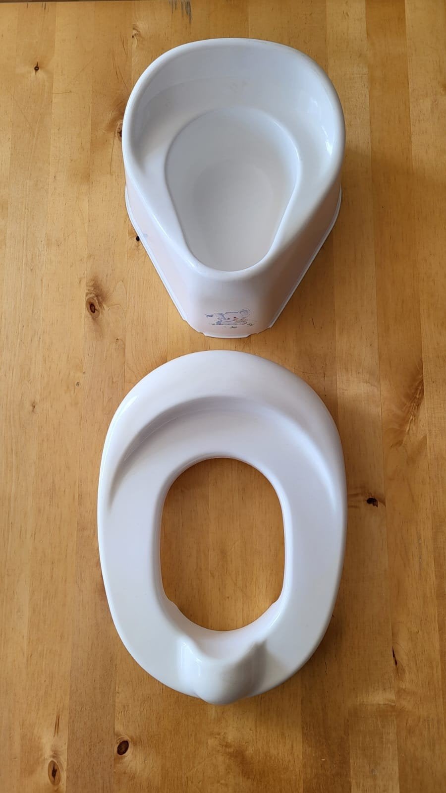 Plaspotje met toiletverkleiner, Ophalen of Verzenden, Gebruikt