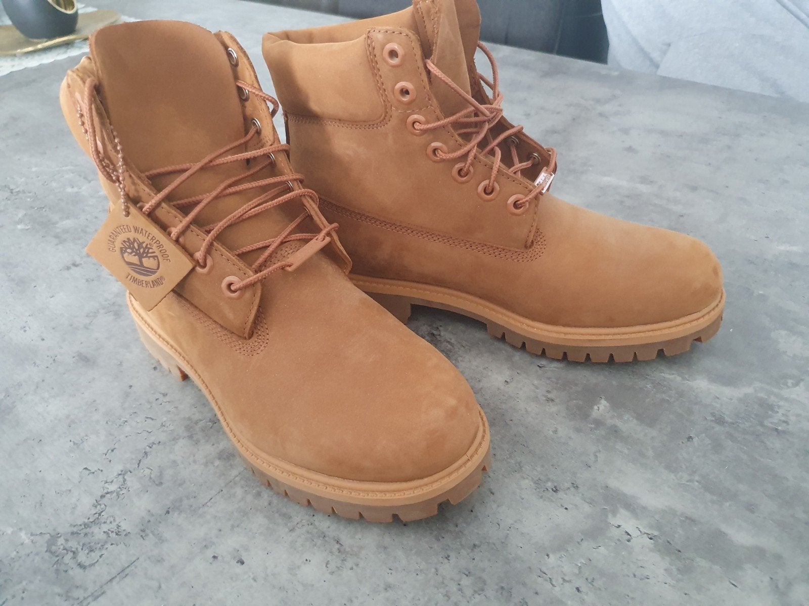 Timberland 6-Inch Waterproof boots in de kleur Wheat. Maat 4, Ophalen of Verzenden, Nieuw, Bruin