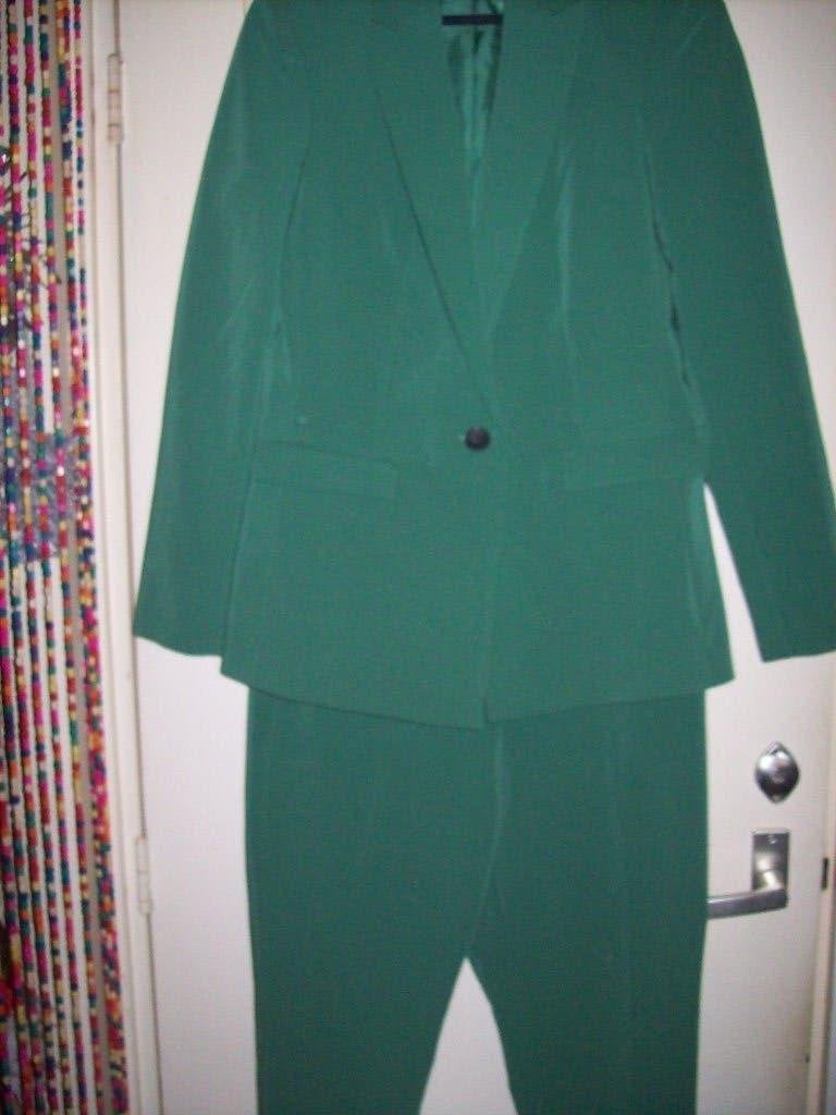 Broekpak groen S 36 WE, Kleding | Dames, Kostuum of Pak, WE, Ophalen of Verzenden, Zo goed als nieuw