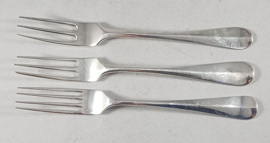 Zilveren dessertvork Hollands Glad antiek 835 zilver, Ophalen of Verzenden, Zilver