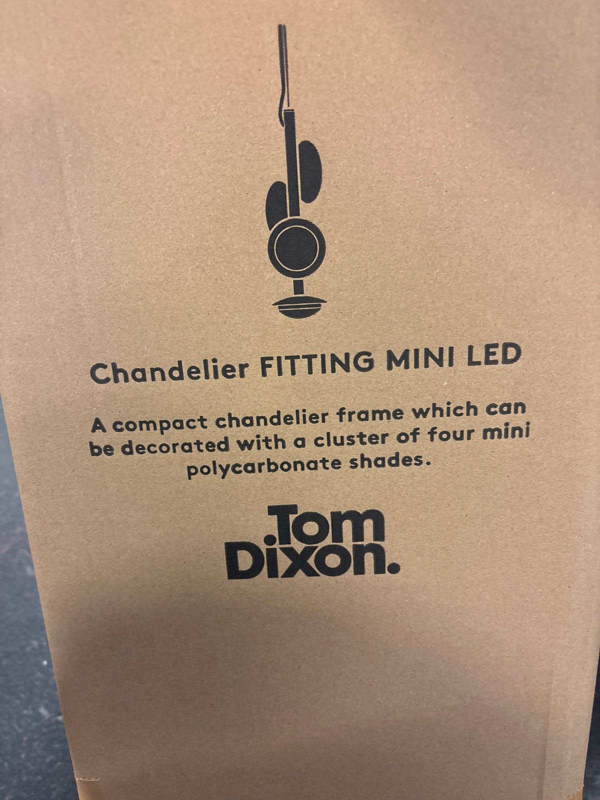 Tom Dixon Chandelier Fitting Mini LED Hanglamp, Ophalen of Verzenden, Zo goed als nieuw, Kunststof, Overige fittingen
