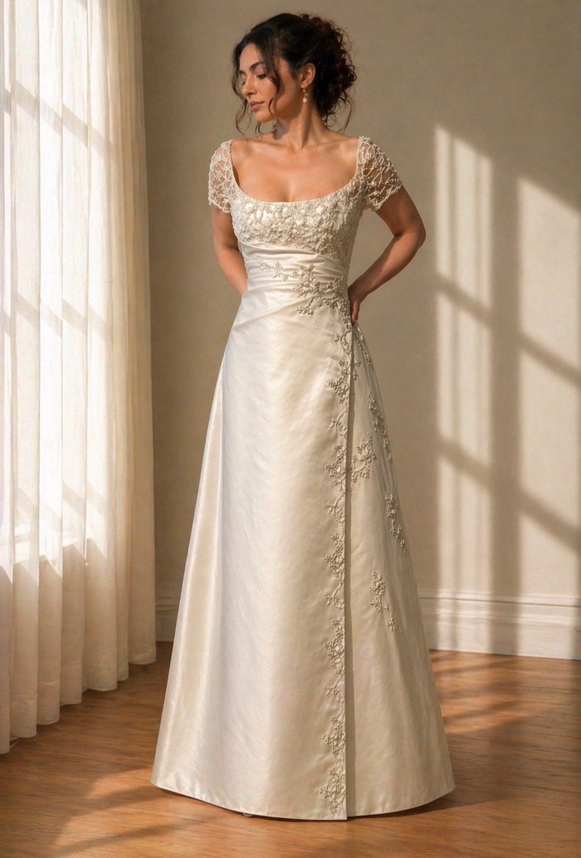 Trouwjurk Pronovias maat 42, Ophalen of Verzenden, Zo goed als nieuw, Overige kleuren, Trouwjurk