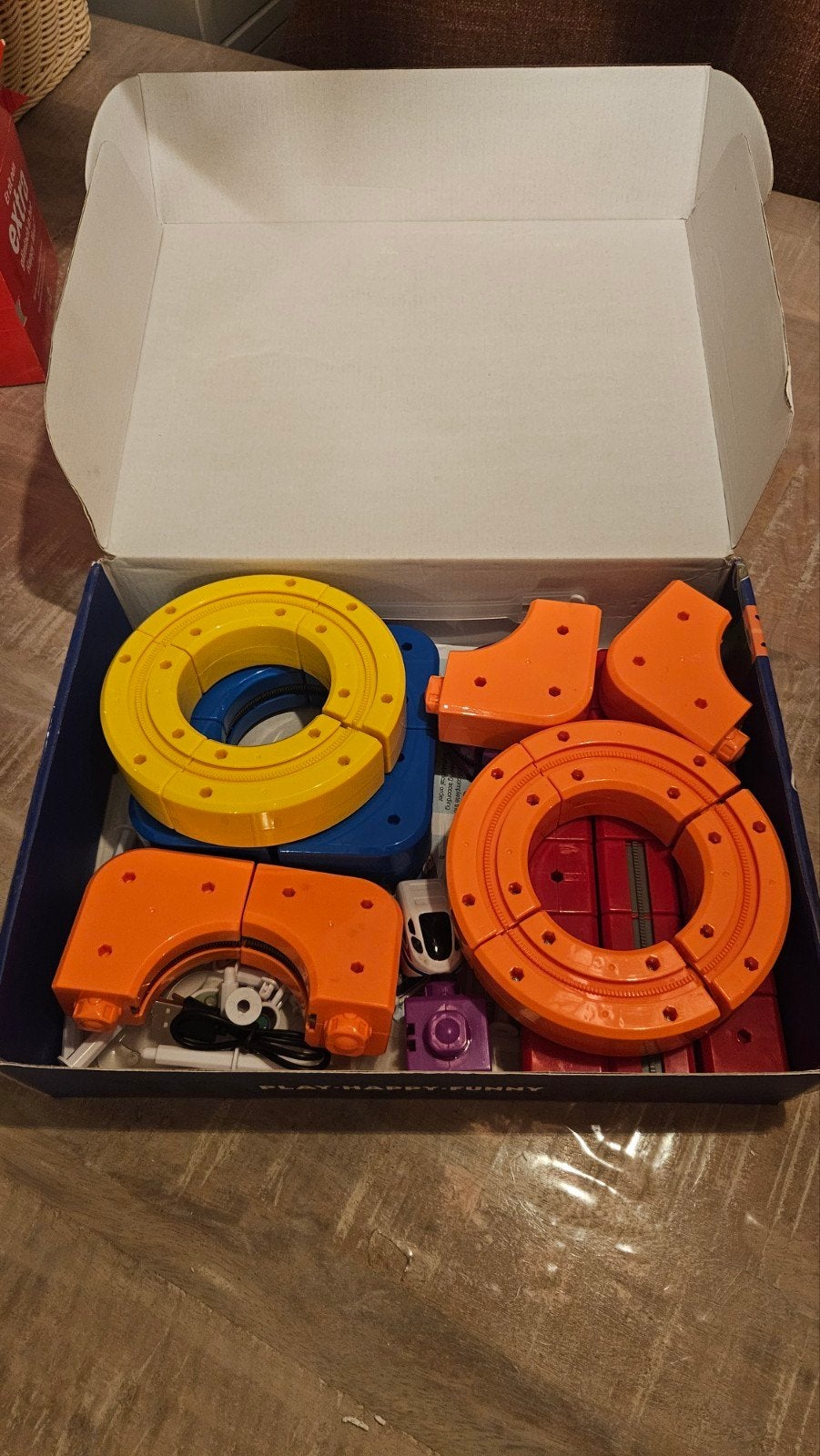 DIY Cube Track - Bouw je eigen treinbaan, Kinderen en Baby's, Ophalen of Verzenden, Zo goed als nieuw, Jongen of Meisje