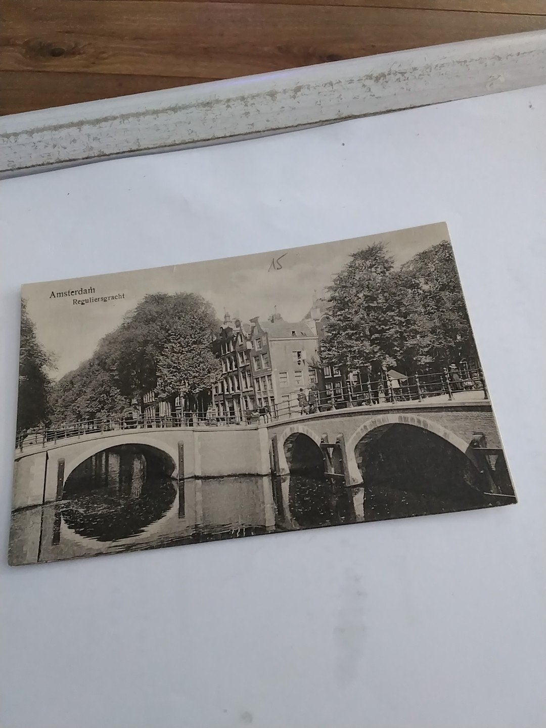Oude ansichtkaart Amsterdam Reguliersgracht, Ophalen of Verzenden, 1920 tot 1940, Gelopen, Noord-Holland