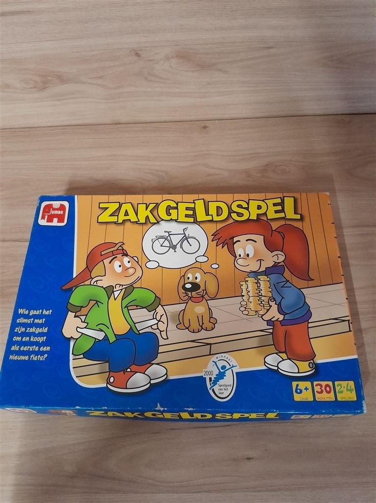 zakgeldspel wie gaat er het best om met zijn zakgeld [s1025], Hobby en Vrije tijd, Gezelschapsspellen | Bordspellen, Verzenden