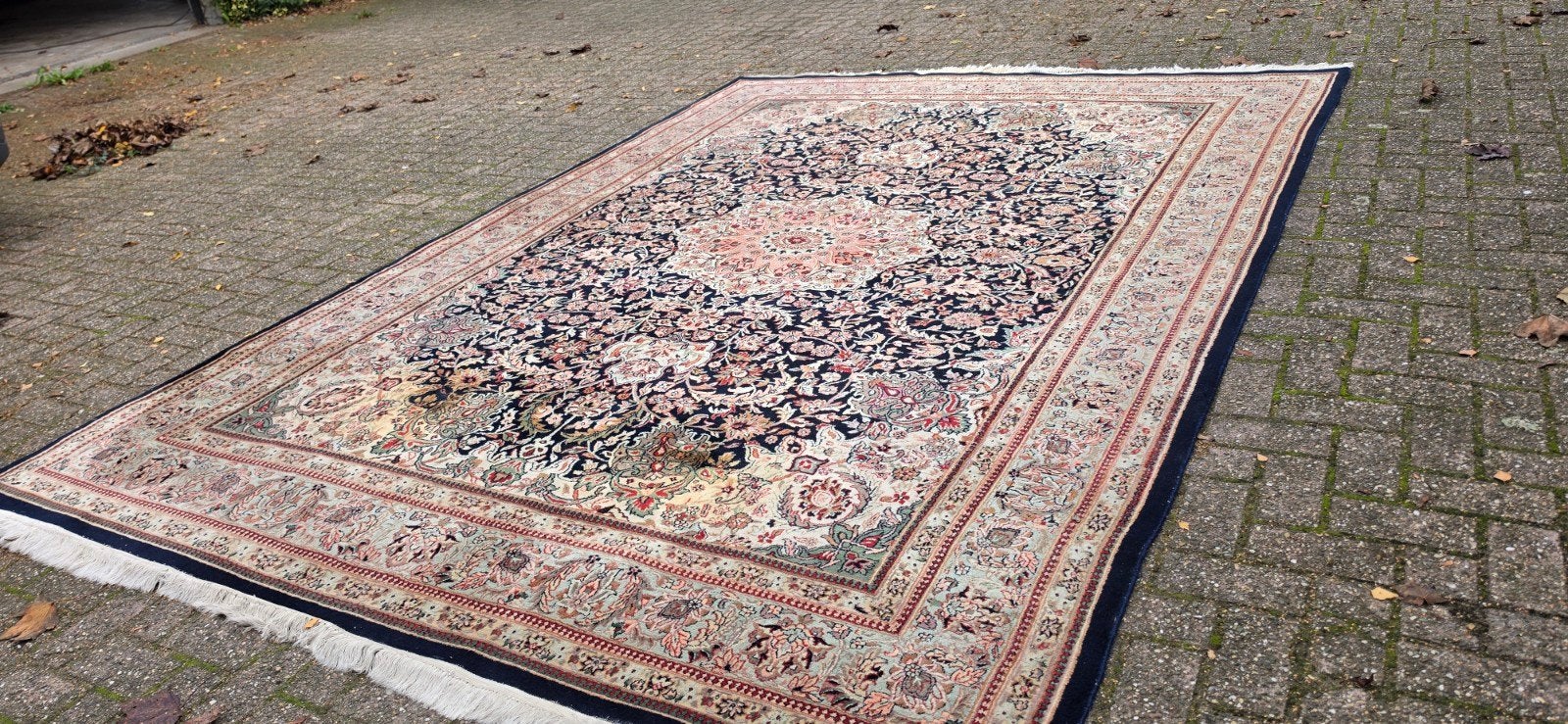 prachtig mega groot handgeknoopt Perzisch tapijt 350x250, Gebruikt, Perzisch, 200 cm of meer, Ophalen of Verzenden