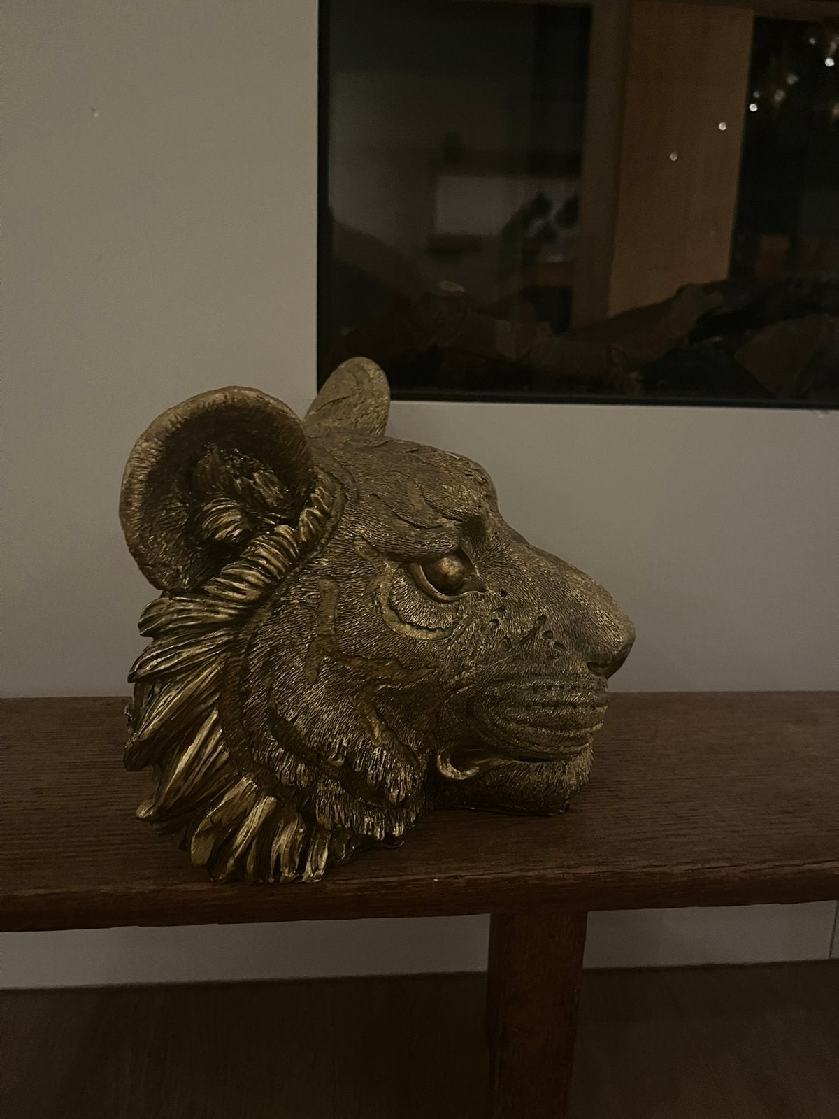 Beeld goud leeuw / tijger, Ophalen, Zo goed als nieuw
