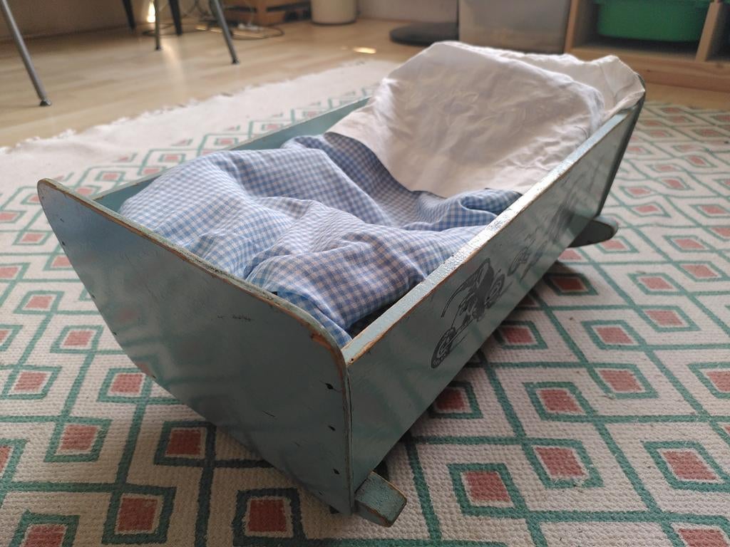 Vintage poppenledikant, Kinderen en Baby's, Speelgoed | Poppen, Ophalen, Gebruikt
