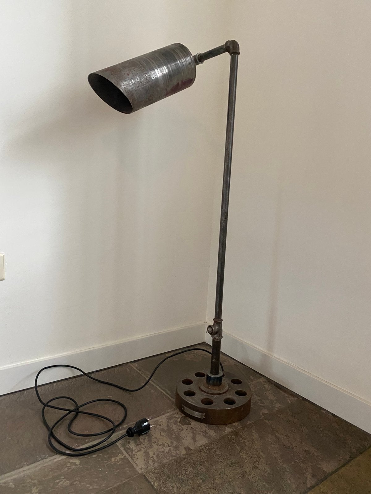 Vloerlamp industrieel desigm, Ophalen, Gebruikt, 100 tot 150 cm, Industrieel design