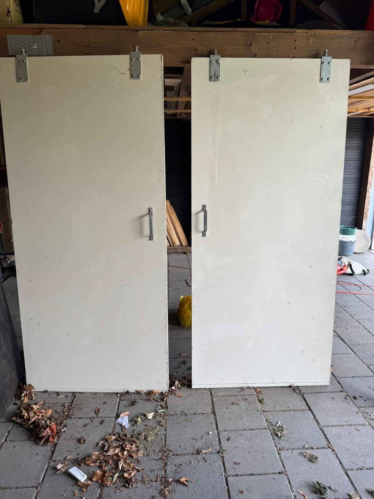 TEAB Deuren met schuifrail (zware deuren), Ophalen, Gebruikt, 80 tot 100 cm, Binnendeur