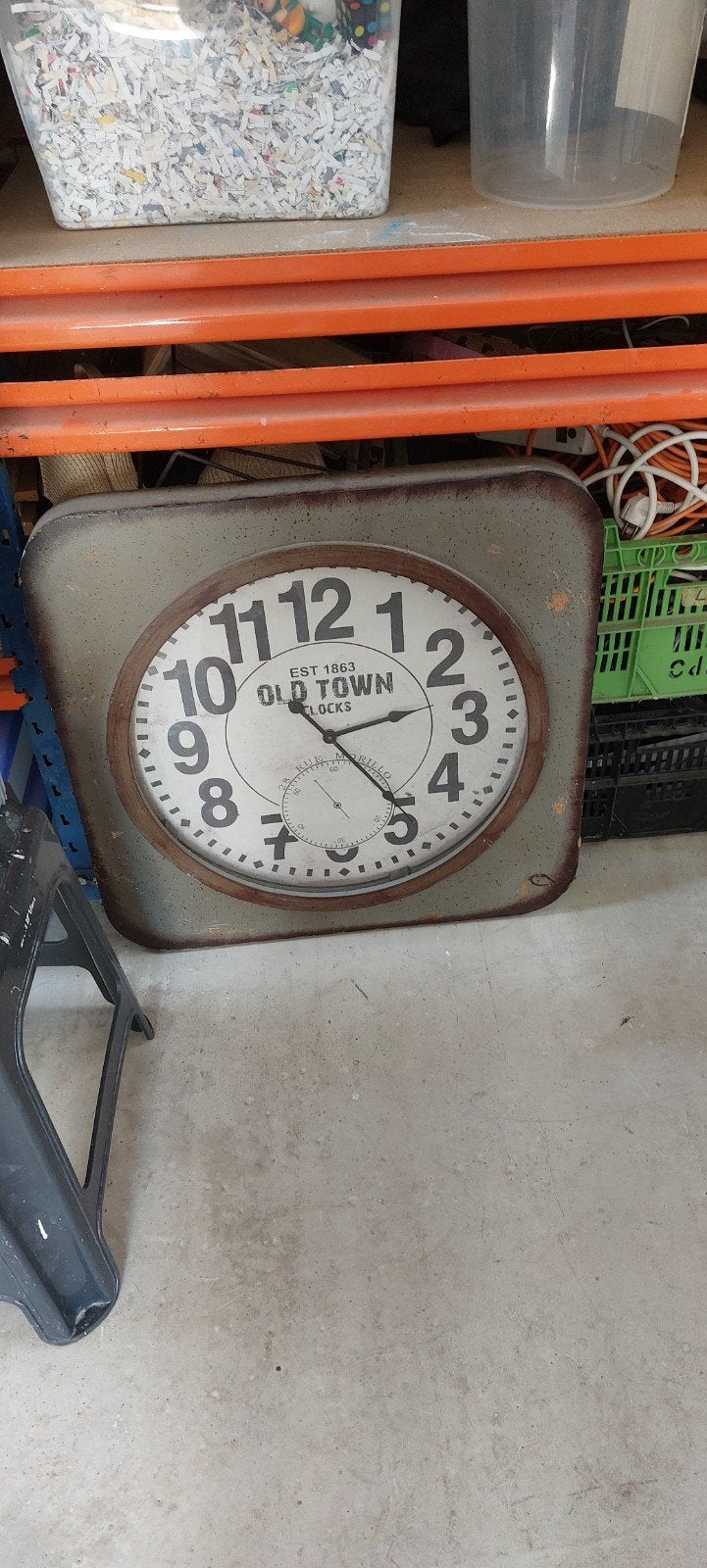 Grote vintage 'Old Town Clocks' wandklok, Ophalen