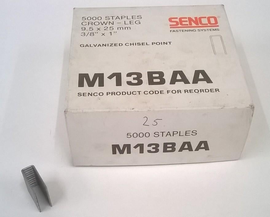 Senco Niet Kram M13BAA (9,5 x 25 mm) NIEUW per 5000 st, Ophalen of Verzenden, Nieuw
